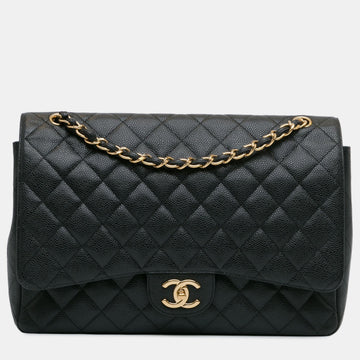 Maxi Classic Caviar Double Flap
