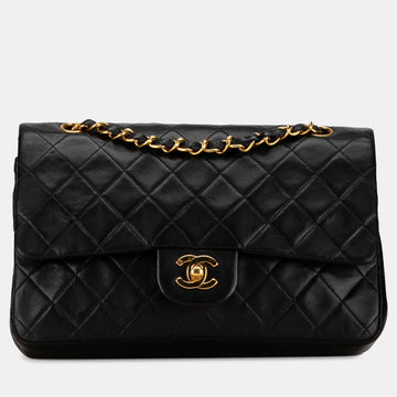 Medium Classic Lambskin Double Flap Bag