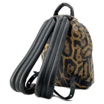 LOUIS VUITTON Palm Springs Backpack Noir/Brown M52020 Animal print Size PM