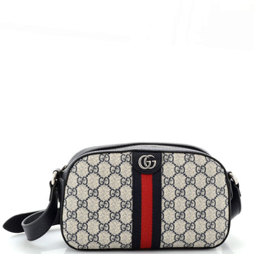 GUCCI Ophidia Camera Shoulder Bag GG Coated Canvas Small