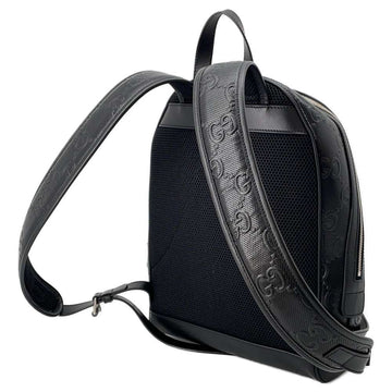 GUCCI VS Embossed Backpack Black 658579 Leather