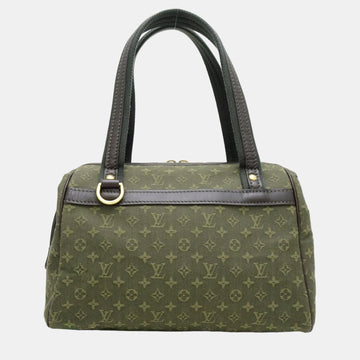 Green Canvas Monogram Mini Lin Josephine PM Handbag