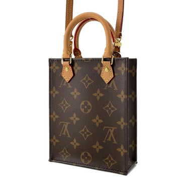LOUIS VUITTON Petit Sac Plat Brown M81295 Monogram