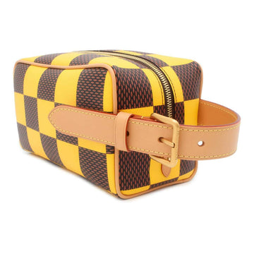 LOUIS VUITTON Rocker Dopp Kit Yellow N40567 Damier Pop Canvas Size 23 x 13 x 12 cm