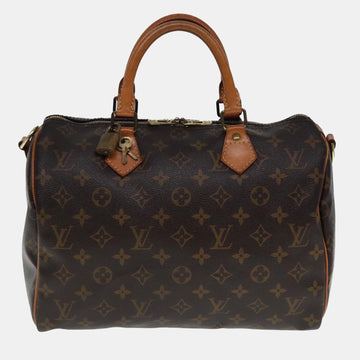Brown Monogram Canvas Speedy Bandouliere 30 Duffel Bag