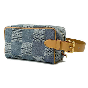 LOUIS VUITTON Rocker Dopp Kit Blue N40753 Damier?Denim 3D