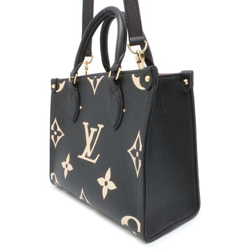 LOUIS VUITTON Onthego Noir/Beige M45659 Monogram Empreinte Leather Size PM