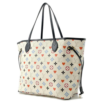 LOUIS VUITTON Neverfull Blanc M57462 Monogram / GameOn Size MM
