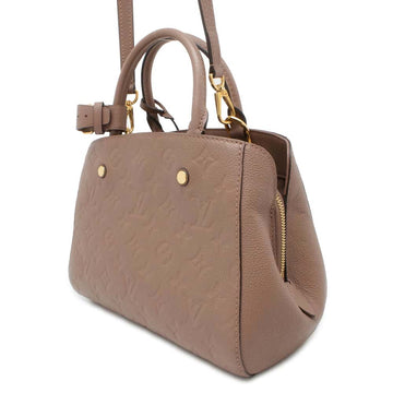 LOUIS VUITTON Montaigne Taupe Grey M44062 Monogram Empreinte Leather Size BB