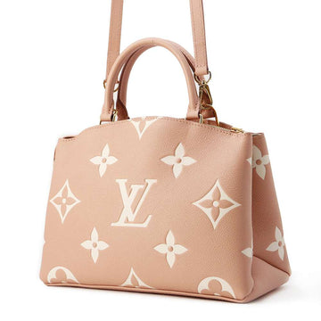 LOUIS VUITTON Petit Palais Rose Trianone/Crème M46353 Monogram Empreinte Leather Size PM