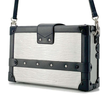 LOUIS VUITTON Petite Malle Silver M55309 Epi Leather