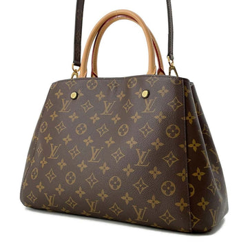 LOUIS VUITTON Montaigne Brown M41056 Monogram Size MM