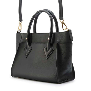LOUIS VUITTON On My Side Noir M21546 Calf Leather Monogram Mahina Size PM