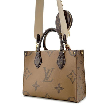LOUIS VUITTON Onthego Red M46373 Monogram Monogram Reverse Canvas Monogram Giant Size PM
