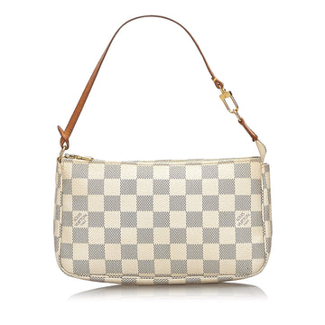 Louis Vuitto Pochette Accessoires Damier Azur Canvas Bag