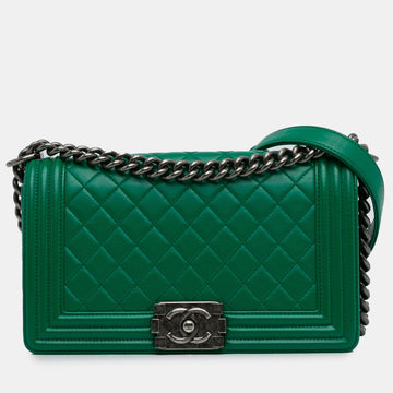 Medium Lambskin Boy Flap Bag