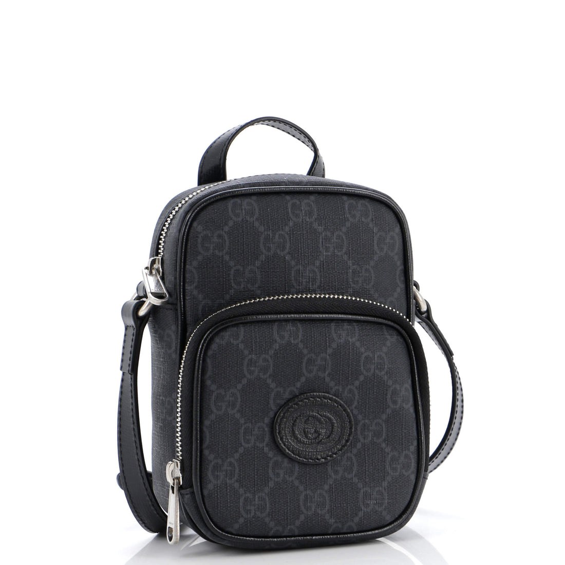 Interlocking G Patch Top Handle Crossbody Bag VS Coated Canvas Mini