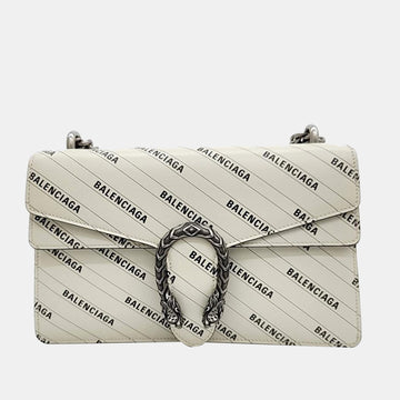 x Balenciaga White Leather The Hacker Project  Dionysus bag