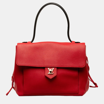 Red Calfskin Lockme MM