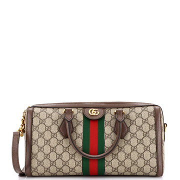 Ophidia Boston Bag VS Coated Canvas Medium