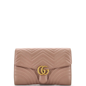 VS Marmont Flap Clutch Matelasse Leather
