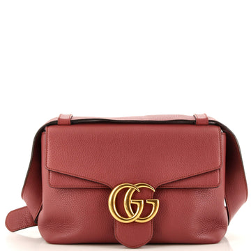 GUCCI GG Marmont Shoulder Bag Leather Small