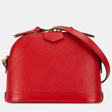 Red Epi Leather Mini Alma Shoulder Bag