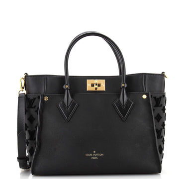 On My Side Tote Monogram Tuffetage Leather MM
