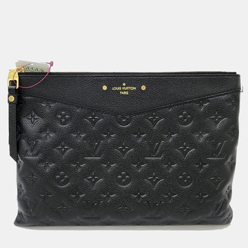 Black Monogram Empreinte Leather Daily Pouch
