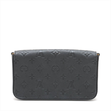 Louis Vuitton Noir Monogram Empreinte Leather Felicie Pochette [Clearance Sale]