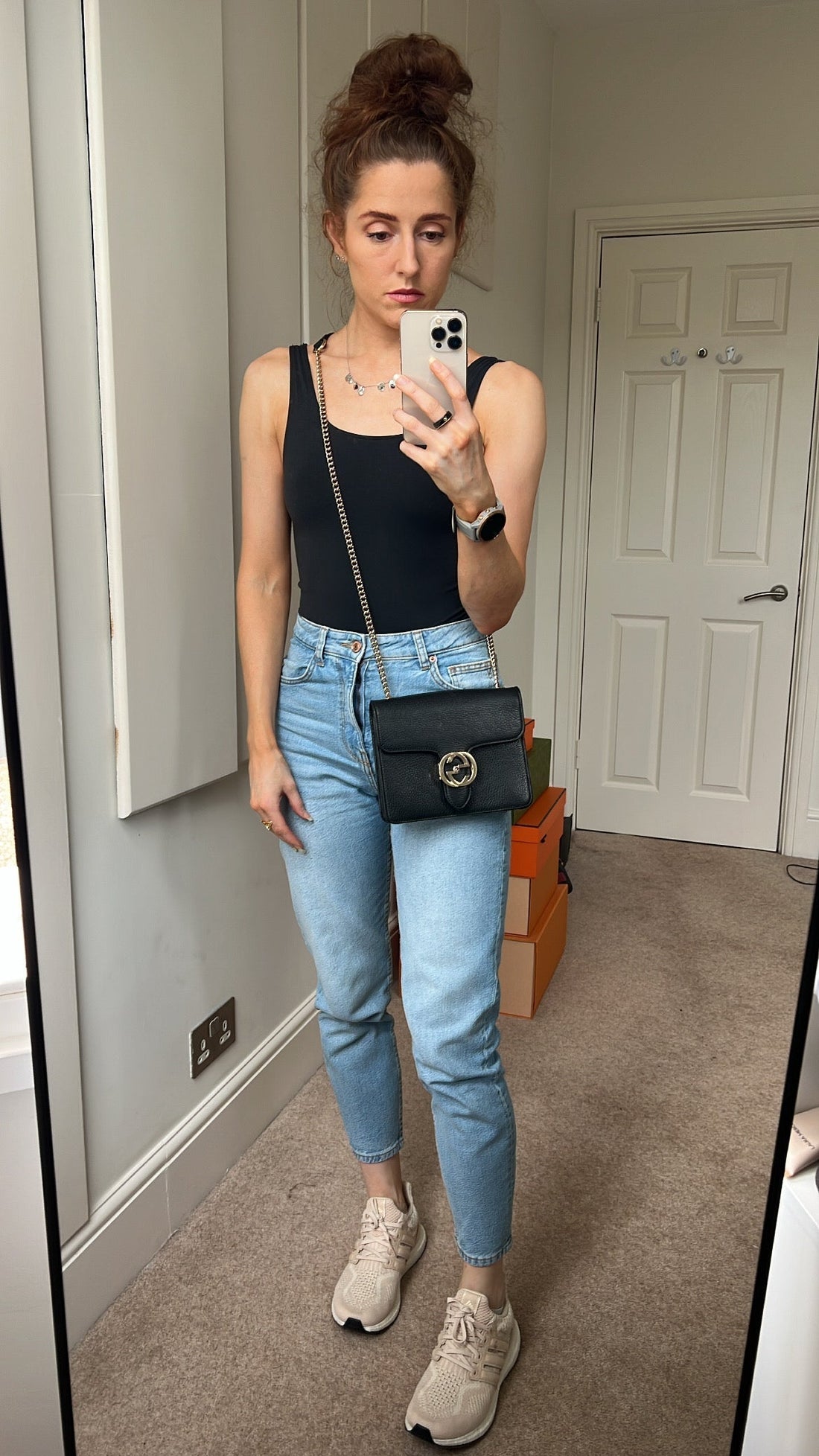 Gucci Interlocking VS Black Small Shoulder Bag