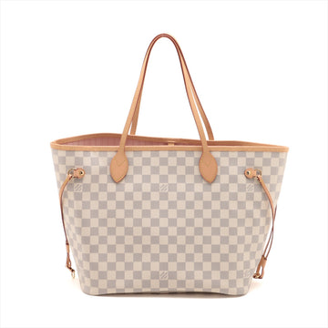 Louis Vuitton Damier Azur Neverfull MM Shoulder Bag