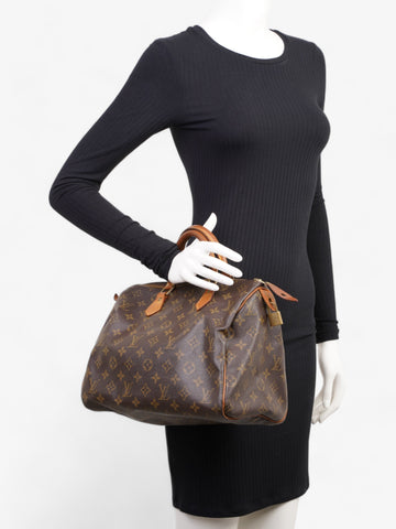 Louis Vuitton Speedy Brown / Monogram Coated Canvas 30