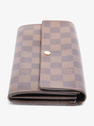 Louis Vuitton Portefeuille Sarah Wallet Damier Ebene Coated Canvas