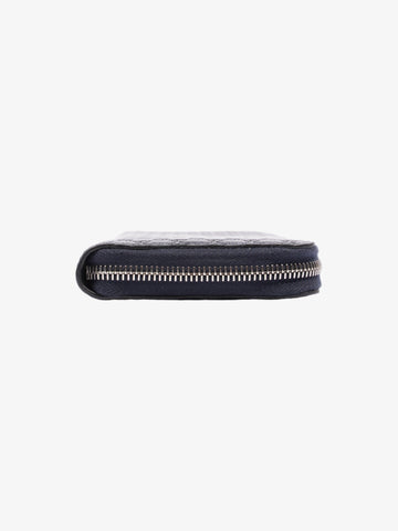 Gucci Microguccissima Zip Around Wallet Navy Blue CS Leather