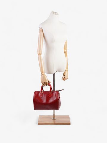 Louis Vuitton Speedy Red Epi Leather 25