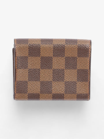 Louis Vuitton Card Case Damier Ebene Coated Canvas