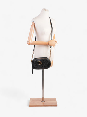 Gucci CS Marmont Black Matelasse Leather Small