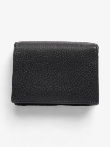 Gucci CS Marmont Leather Compact Wallet Black Grained Leather