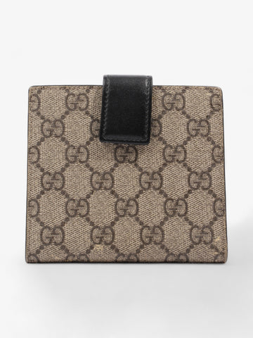 Gucci Padlock Wallet Beige And Ebony CS Supreme / Black Coated Canvas