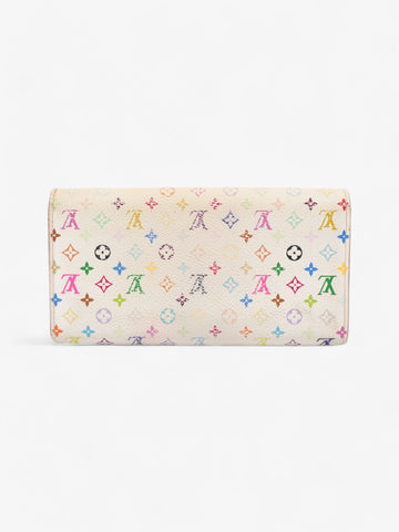 Louis Vuitton Sarah Wallet White / Multicolour Coated Canvas