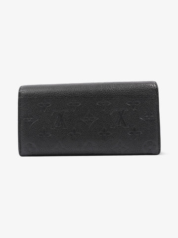Louis Vuitton Sarah Wallet Black Empreinte Leather