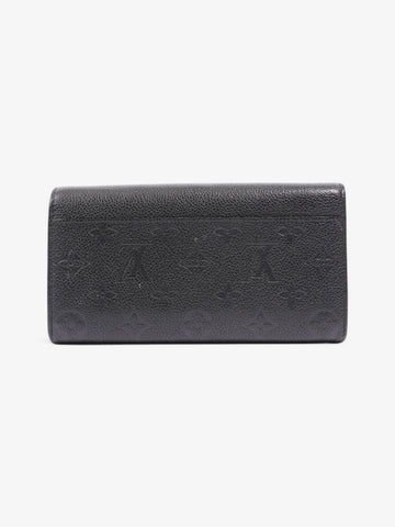 Louis Vuitton Sarah Wallet Black Empreinte Leather