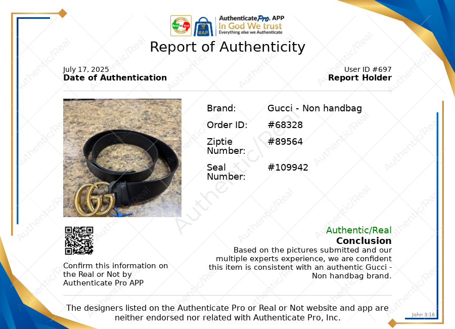 Belt Luxury Designer By Gucci, Size: L