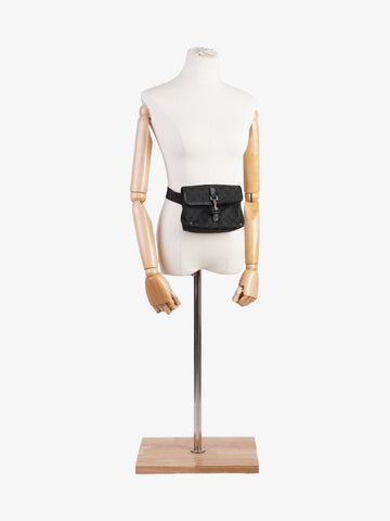 Gucci CS Jackie Belt Bag Black Canvas