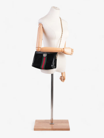 Gucci Ophidia CS Black / Red / Green Suede