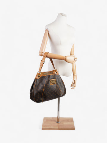 Louis Vuitton Galliera Monogram / Brown Coated Canvas PM