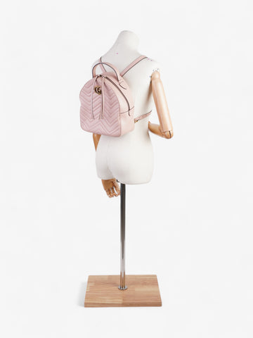 Gucci CS Marmont Backpack Pink Leather