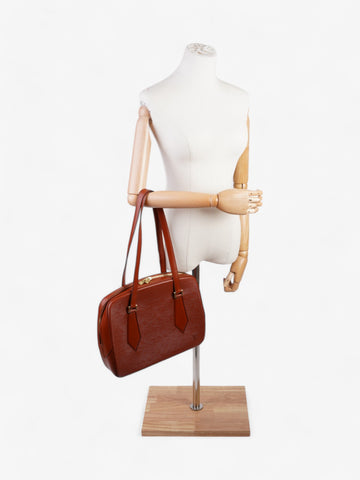 Louis Vuitton Voltaire Dark Tan Epi Leather