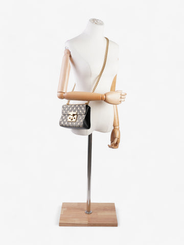 Gucci Padlock Bee Chain Shoulder Supreme Coated Canvas Small